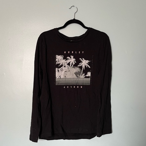 Hurley Graphic T-Shirt Logo Tee Men’s Medium Black - Picture 1 of 3